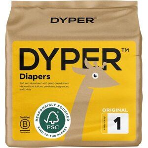 DYPER Baby Diapers Size 1 | Honest Ingredients | Cloth Alternative | Day & Night